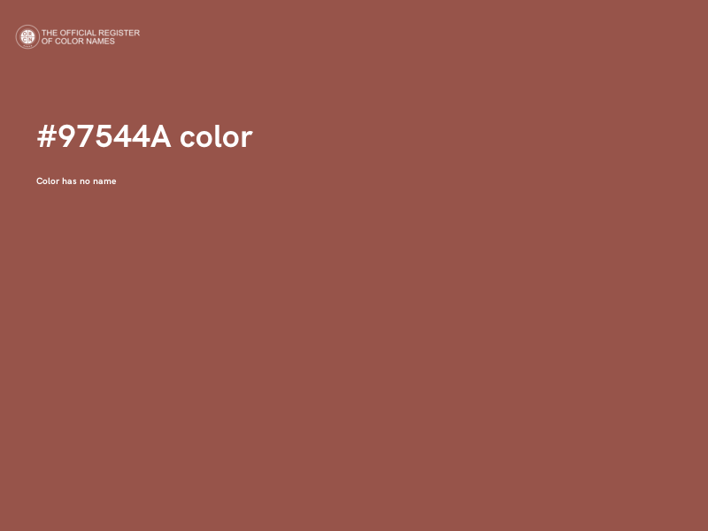 #97544A color image