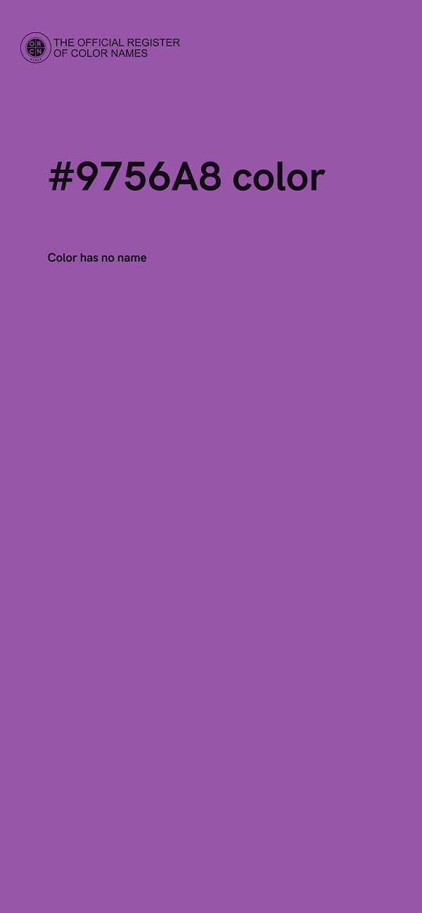 #9756A8 color image