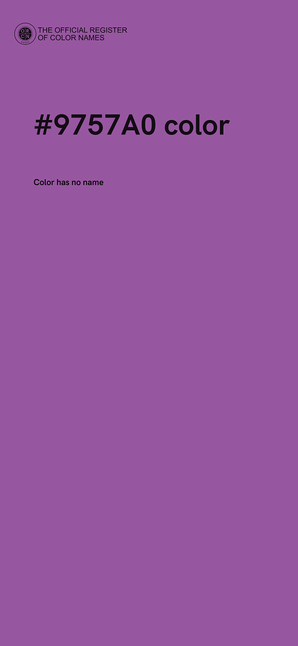 #9757A0 color image
