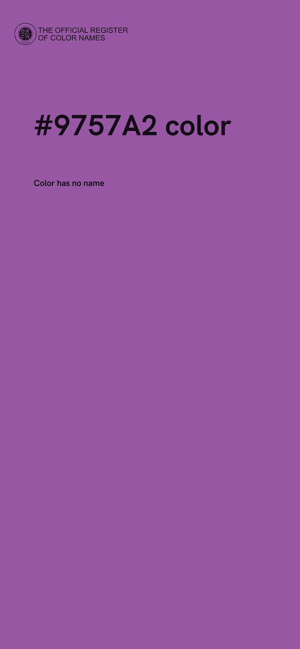 #9757A2 color image