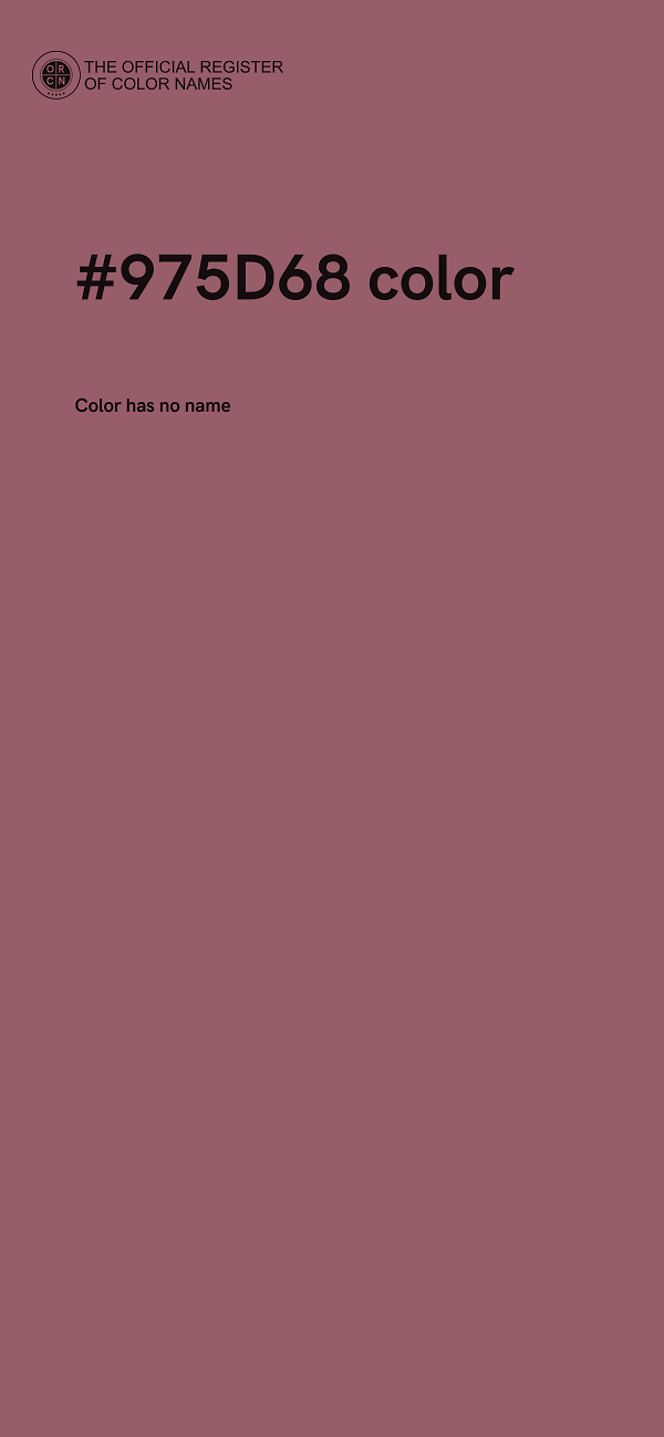 #975D68 color image
