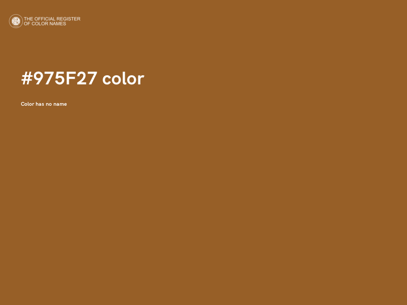 #975F27 color image