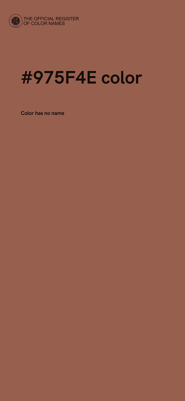 #975F4E color image