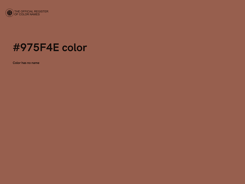 #975F4E color image