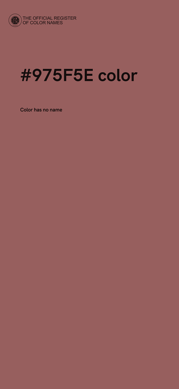 #975F5E color image