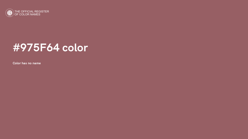 #975F64 color image