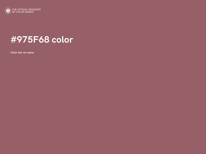 #975F68 color image