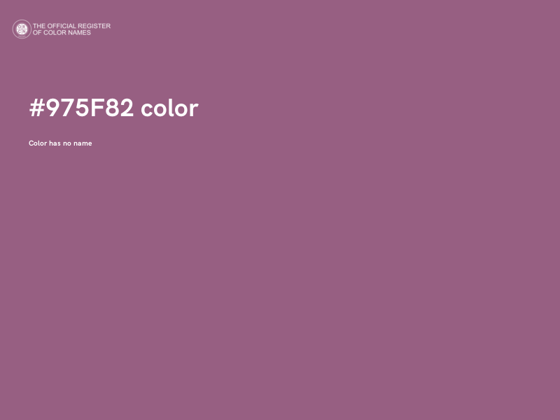 #975F82 color image