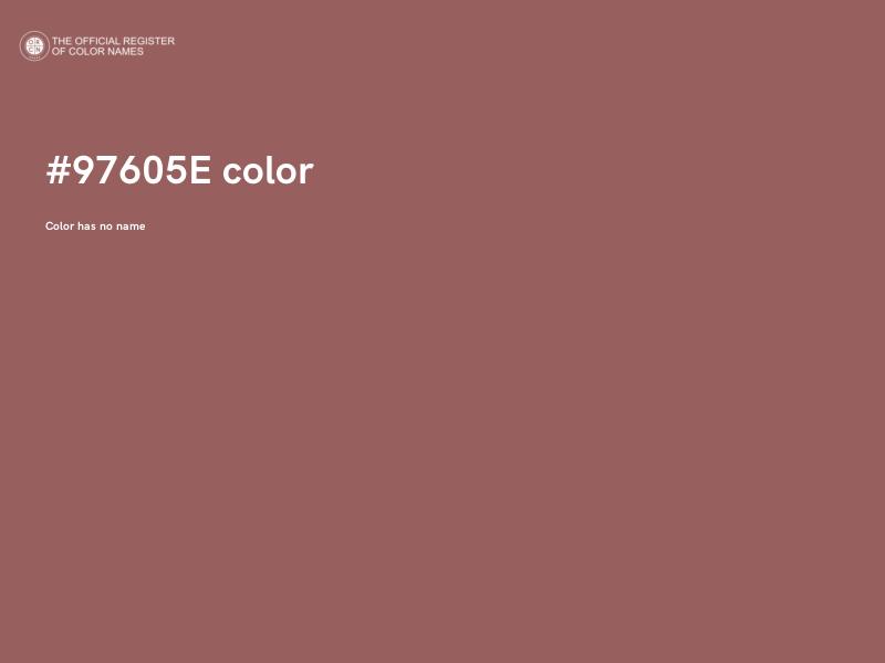 #97605E color image