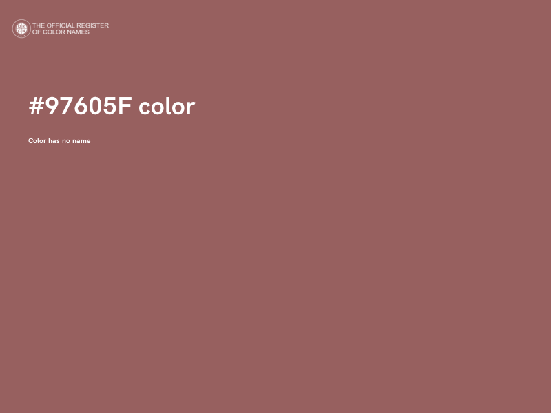#97605F color image