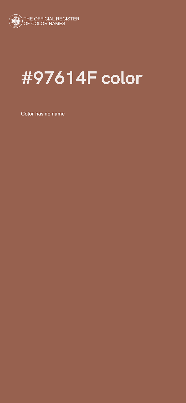 #97614F color image