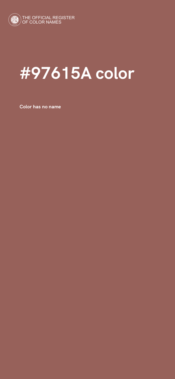 #97615A color image