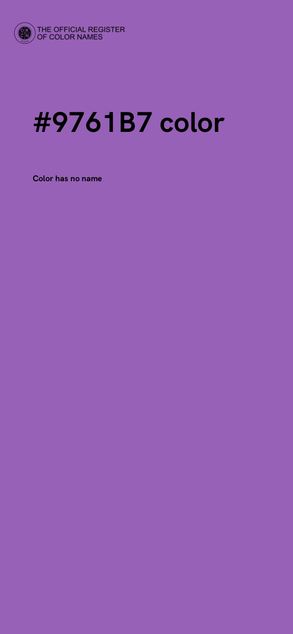 #9761B7 color image