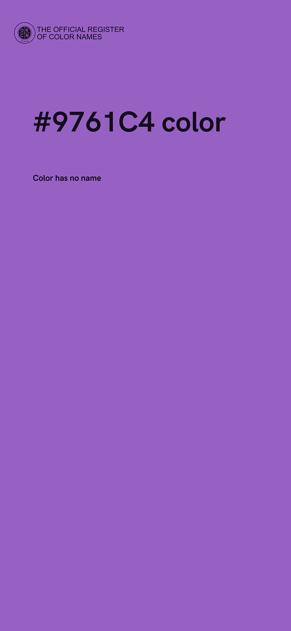 #9761C4 color image