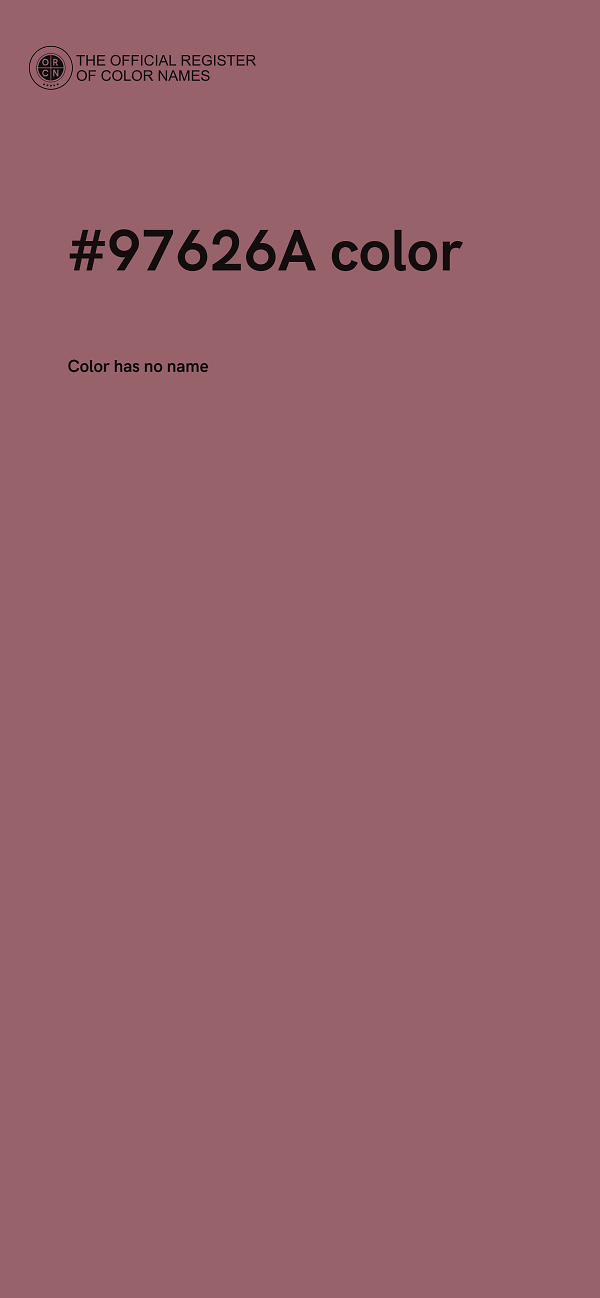 #97626A color image