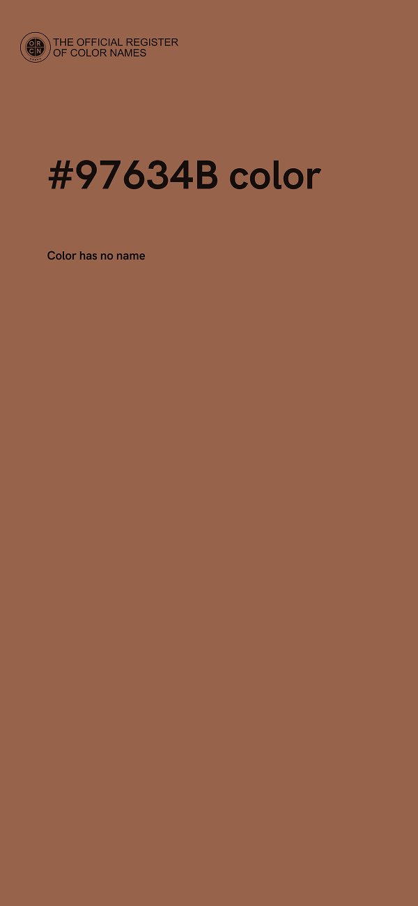 #97634B color image