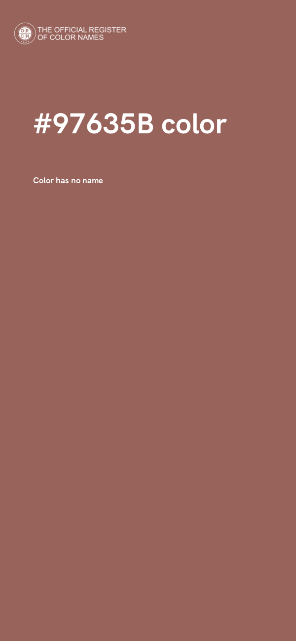 #97635B color image