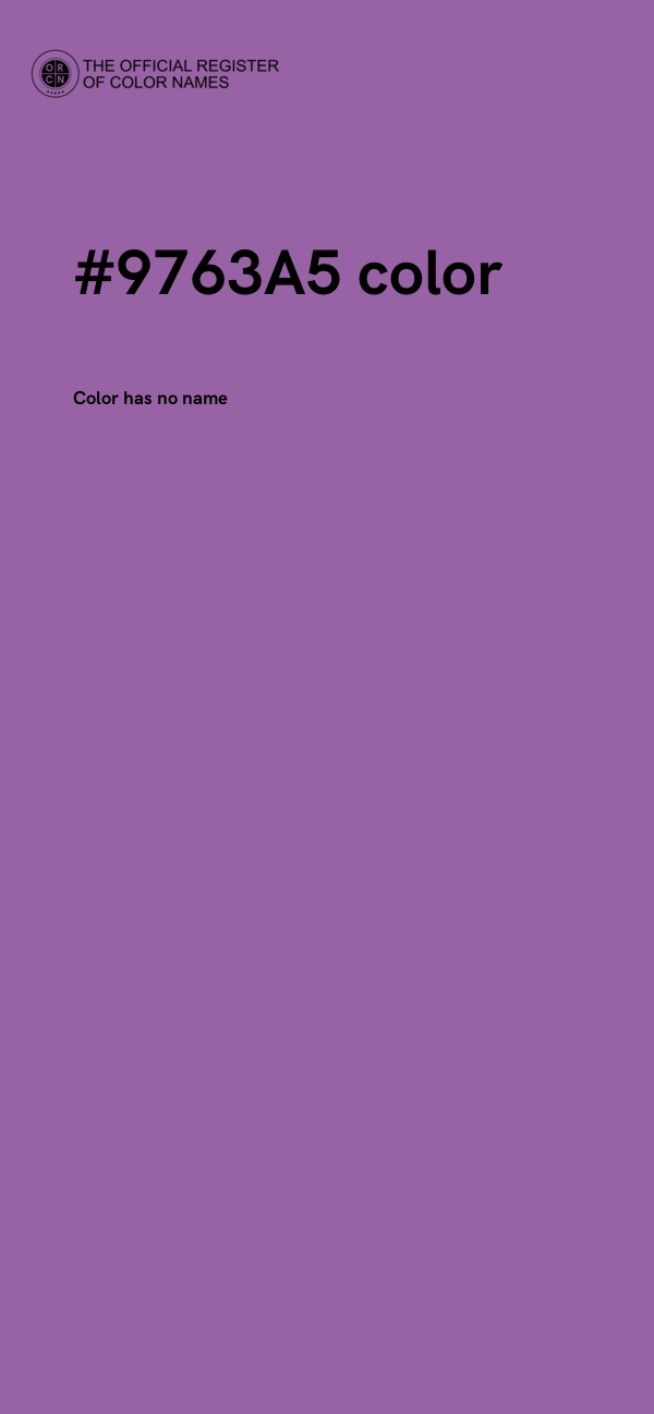 #9763A5 color image