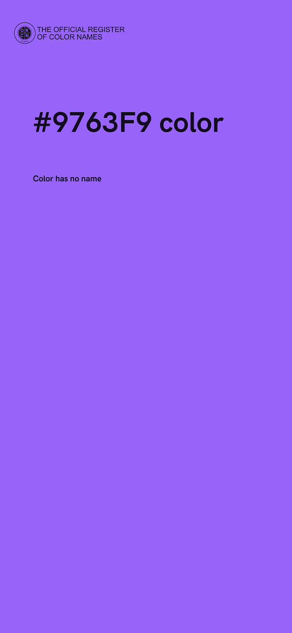 #9763F9 color image
