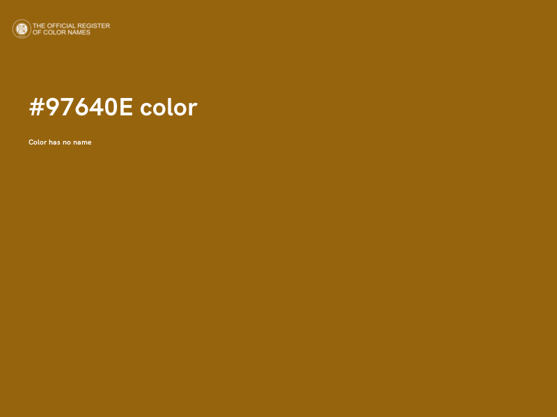 #97640E color image