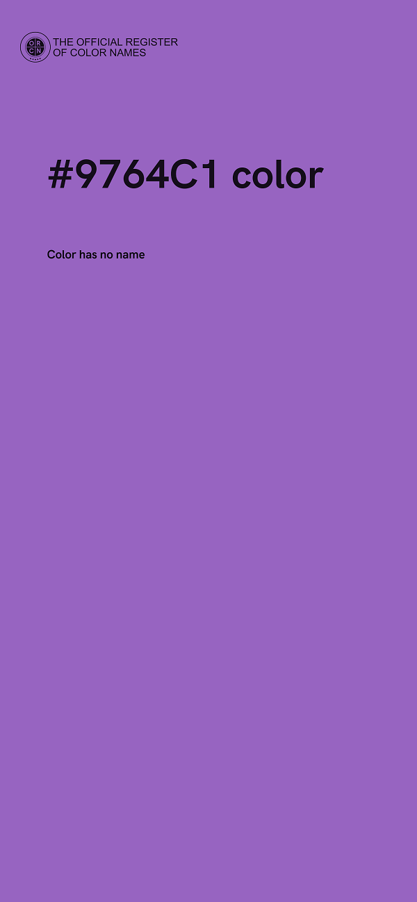 #9764C1 color image