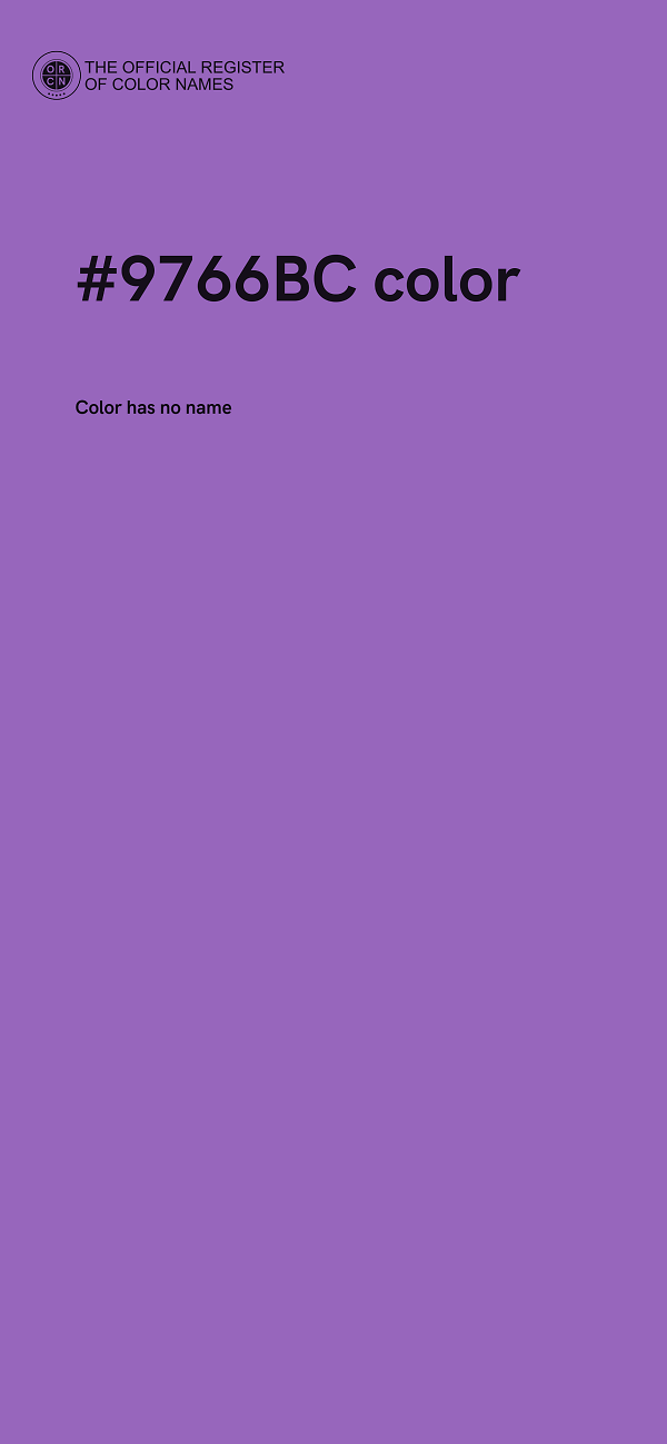 #9766BC color image