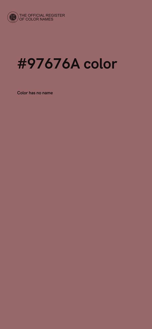 #97676A color image