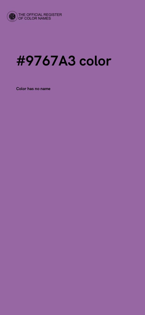 #9767A3 color image