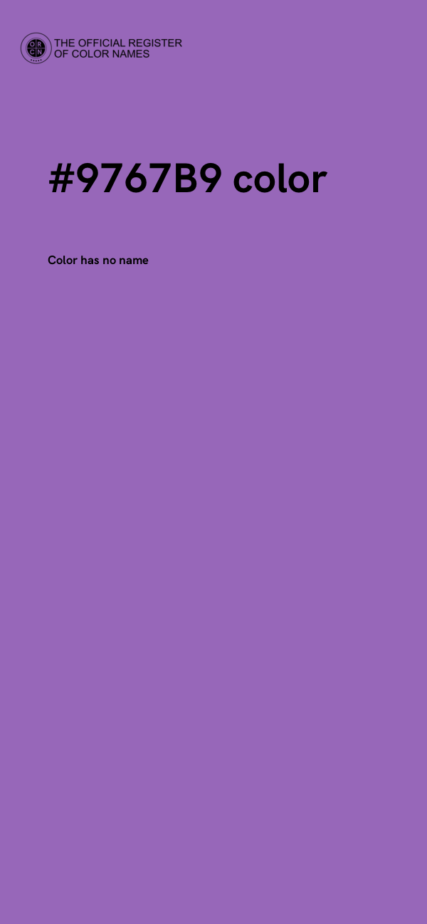 #9767B9 color image