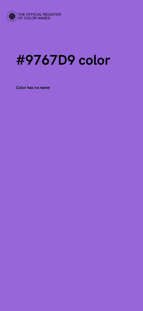 #9767D9 color image