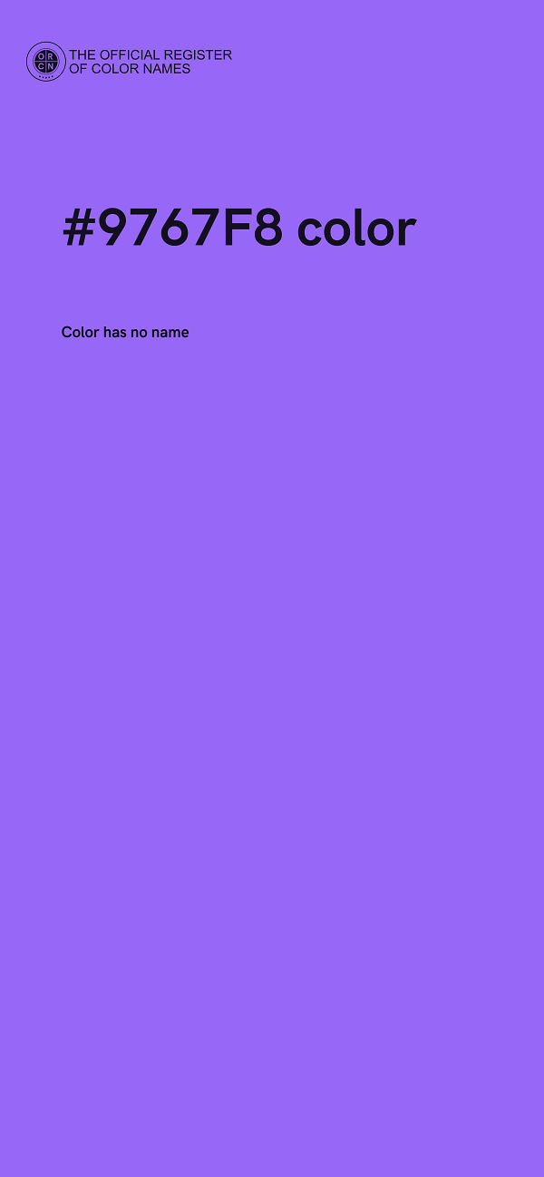 #9767F8 color image