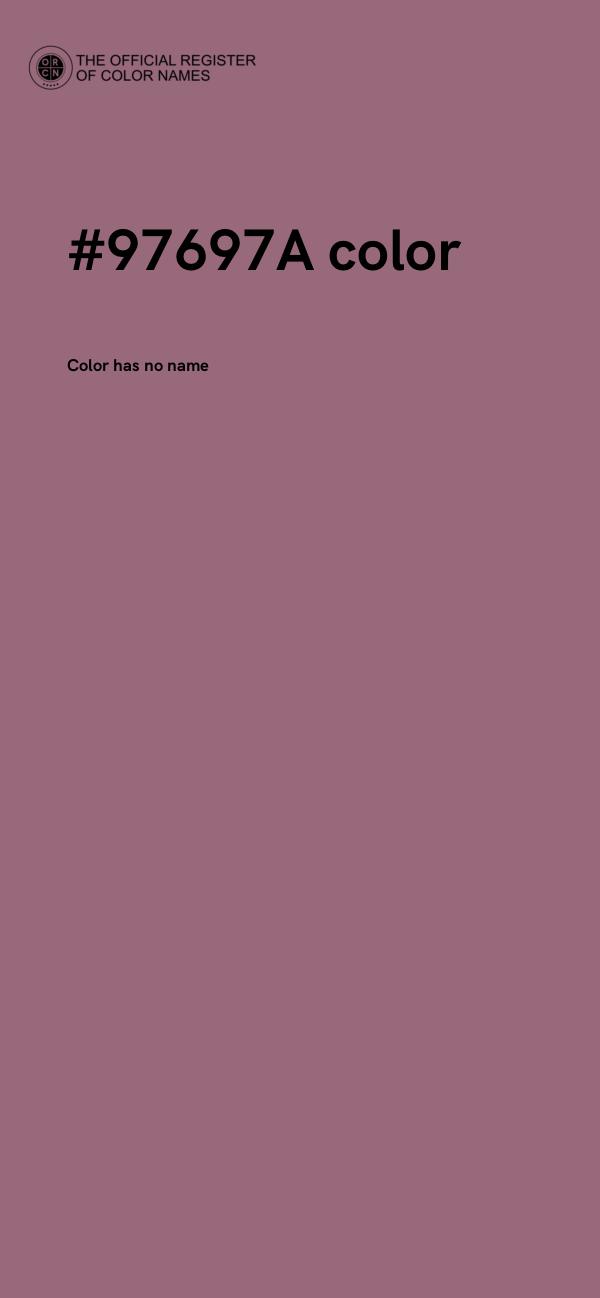 #97697A color image