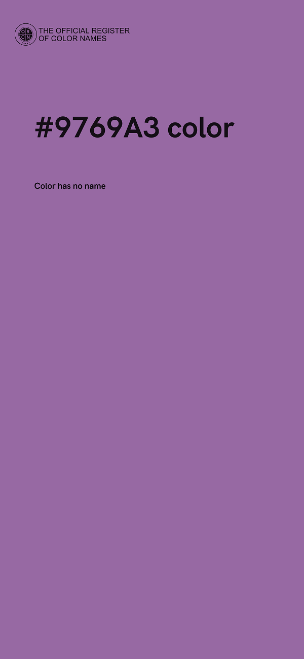 #9769A3 color image