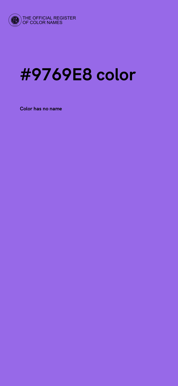 #9769E8 color image