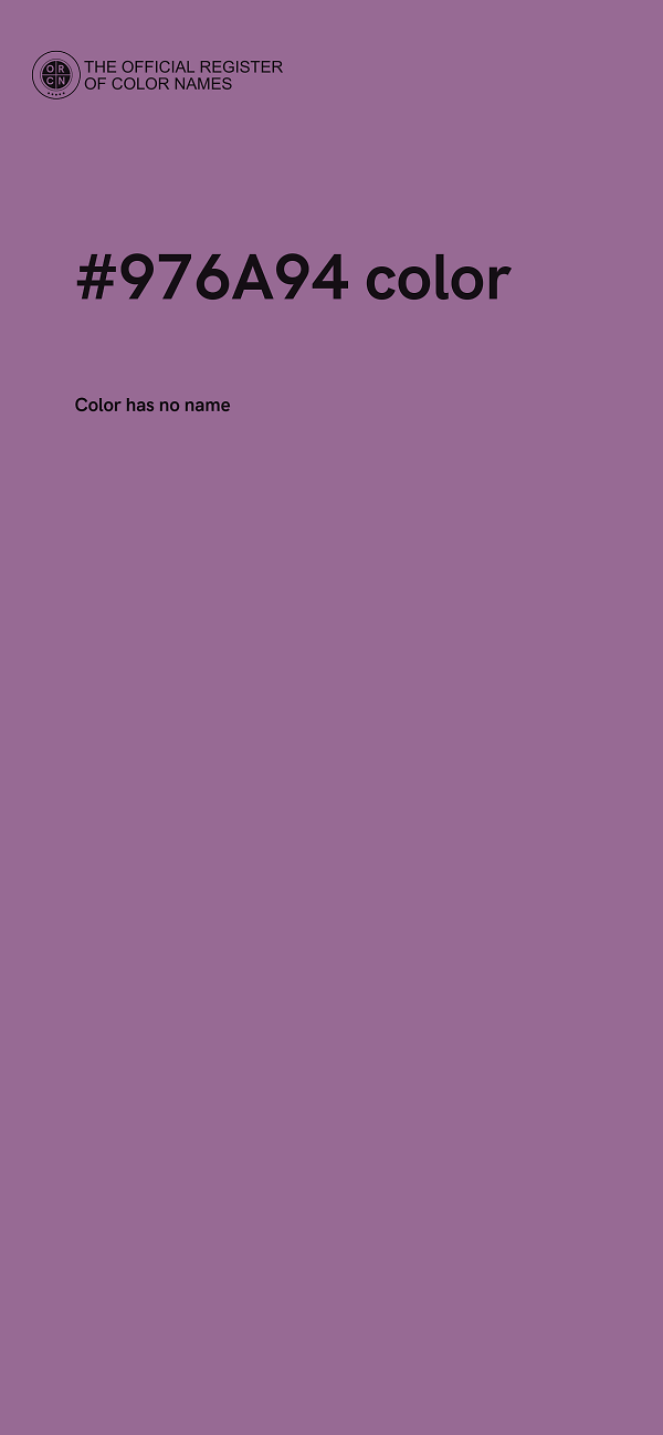 #976A94 color image