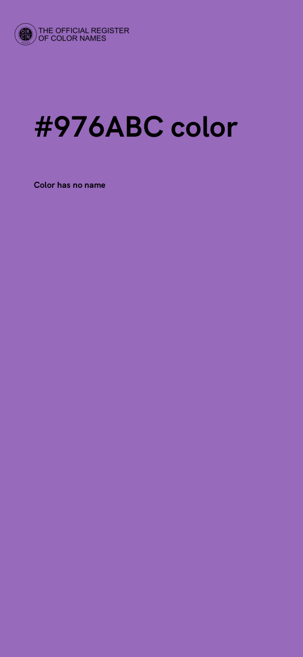 #976ABC color image