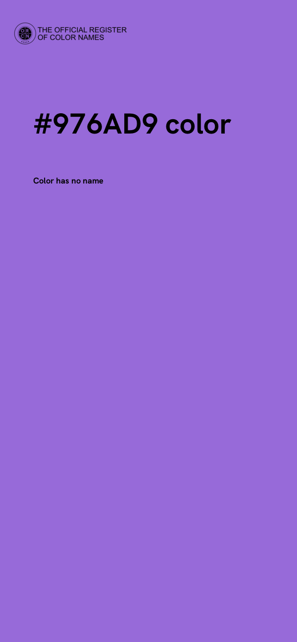 #976AD9 color image