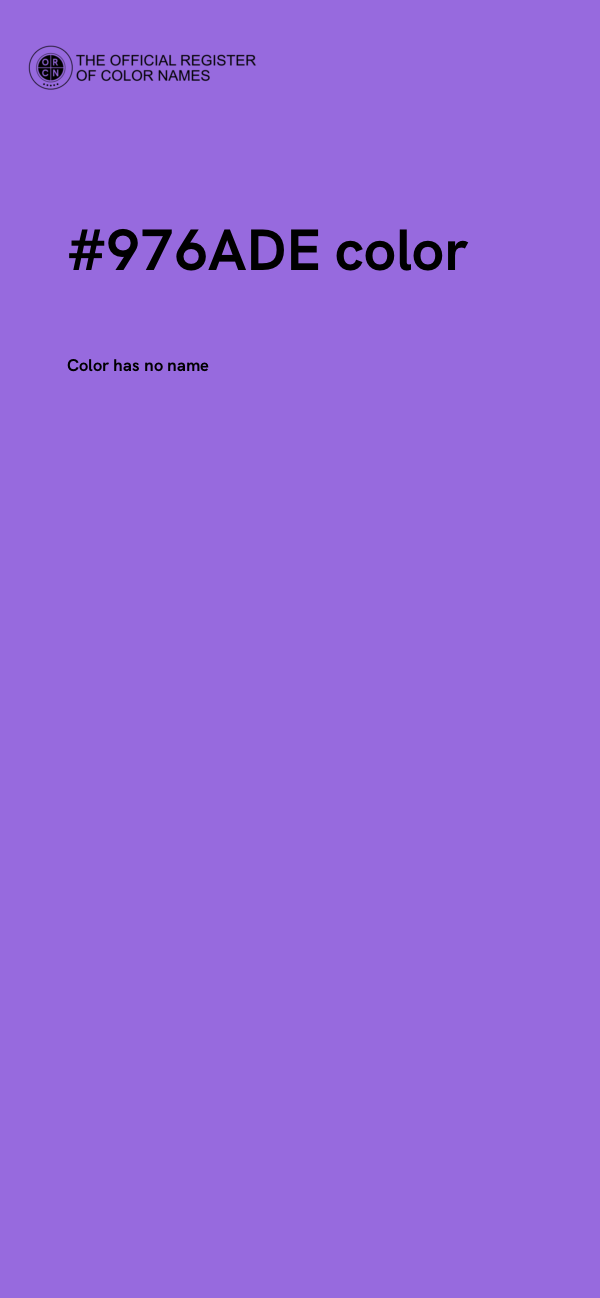 #976ADE color image