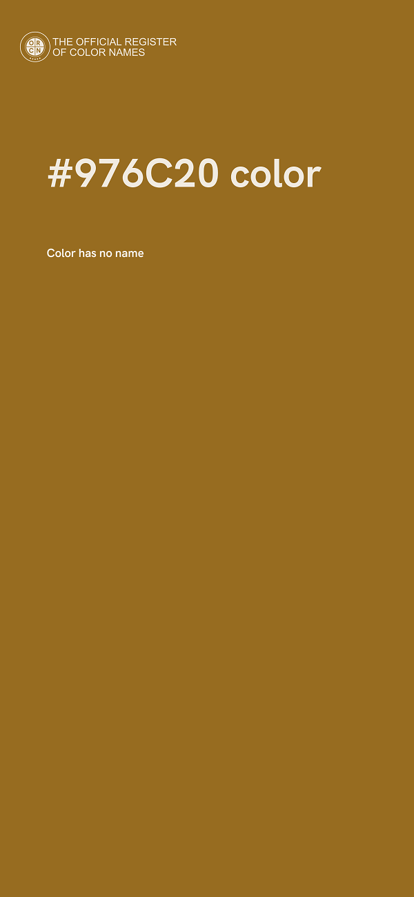 #976C20 color image