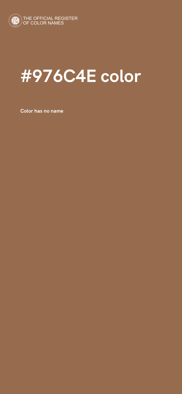 #976C4E color image
