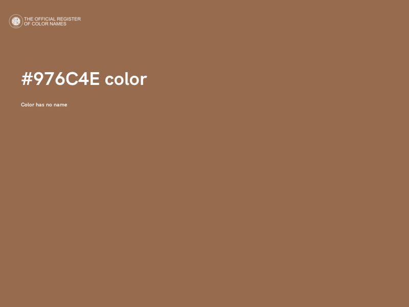 #976C4E color image