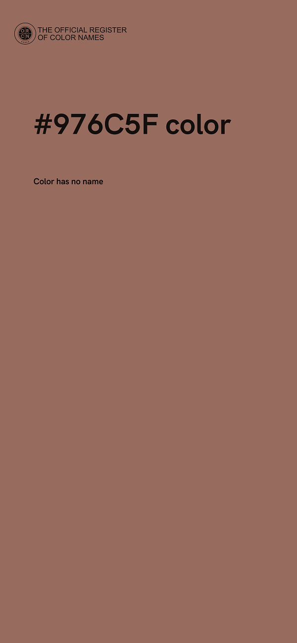 #976C5F color image
