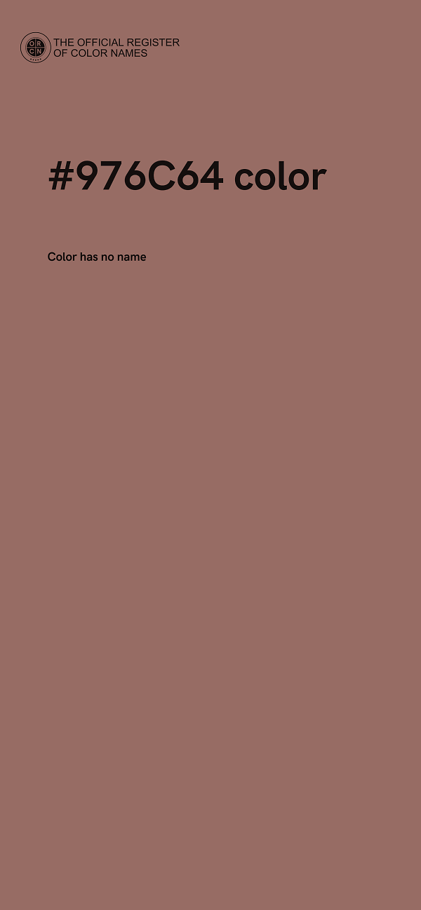 #976C64 color image