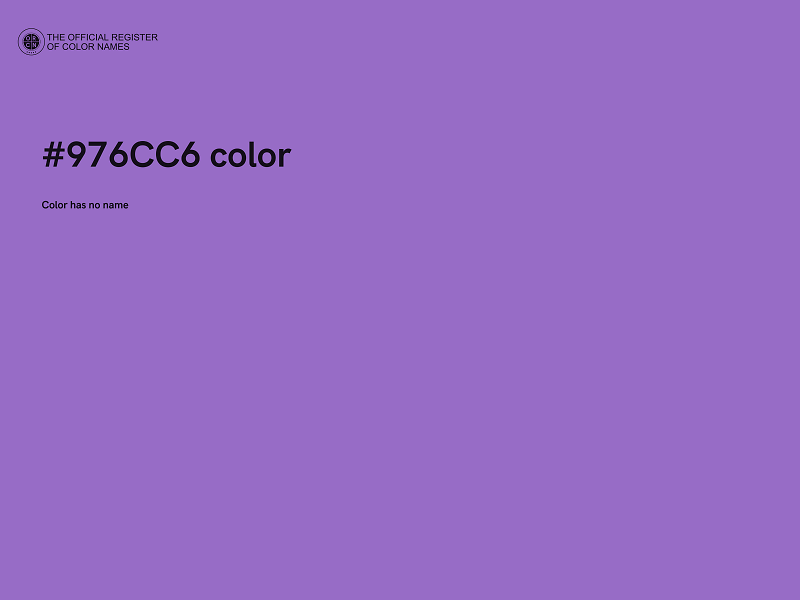 #976CC6 color image