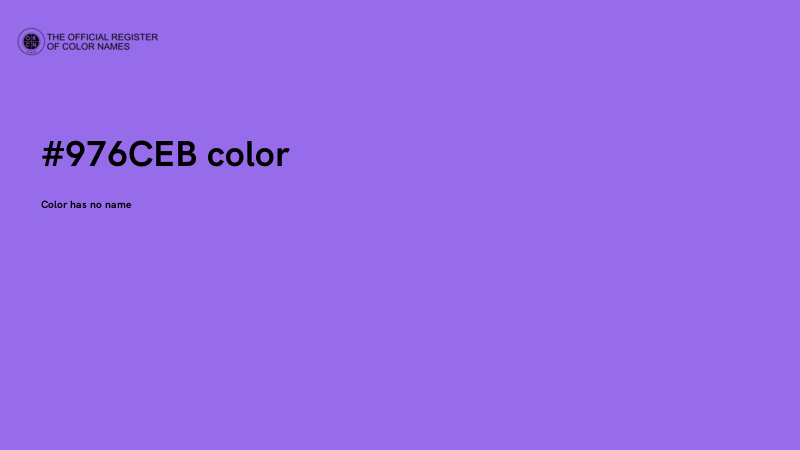 #976CEB color image