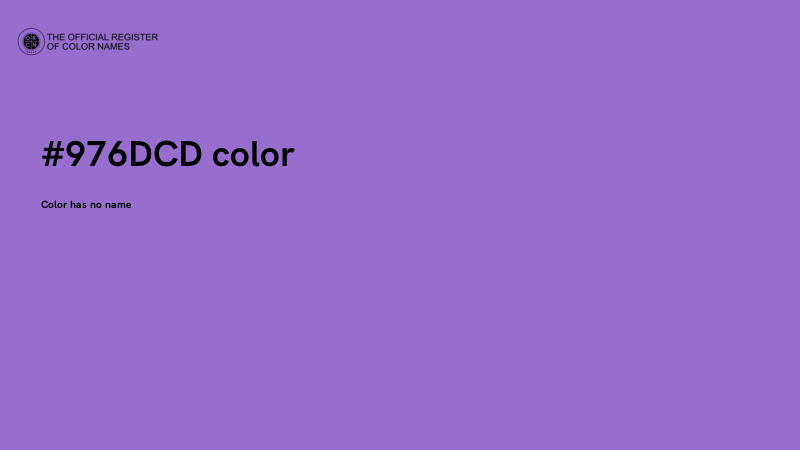 #976DCD color image