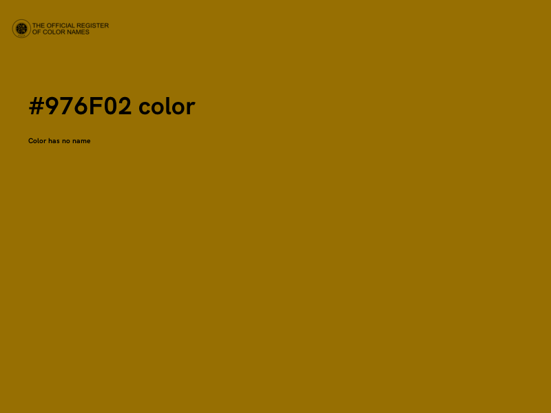 #976F02 color image