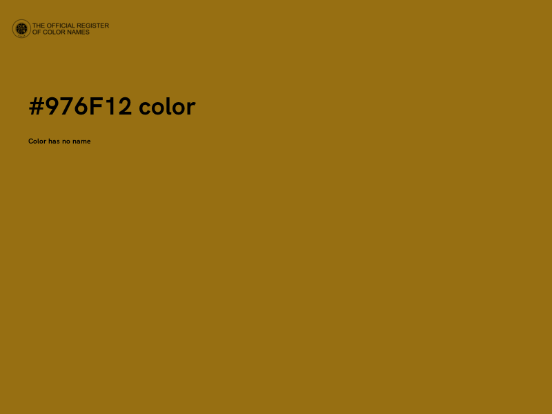 #976F12 color image