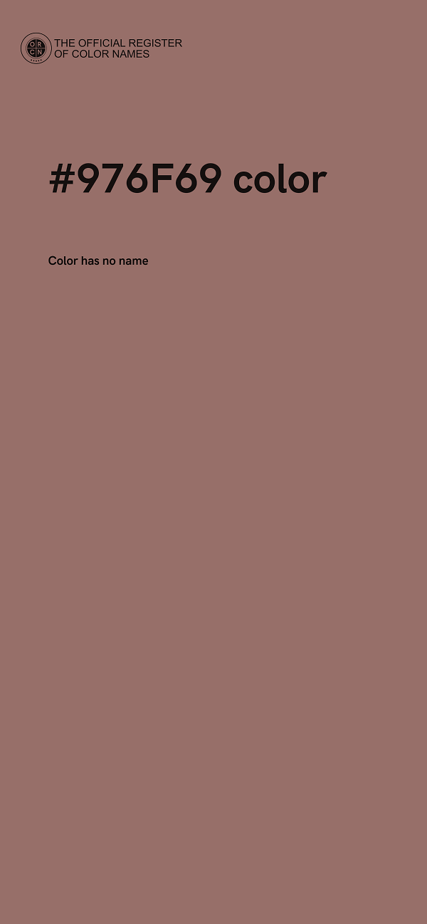 #976F69 color image