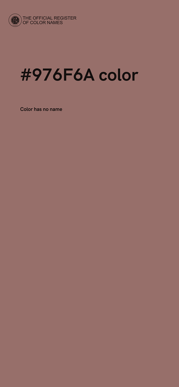 #976F6A color image